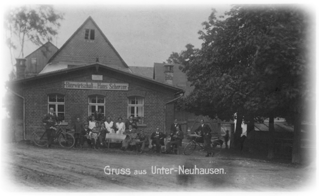 Bierwirtschaft Hans Scherzer Gruss aus Unter-Neuhausen 